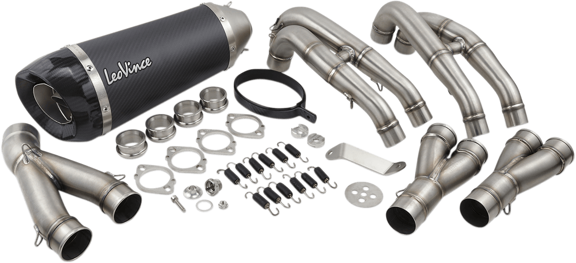 LeoVince Factory S Carbon Fiber Exhaust System for Yamaha YZF-R6 4
