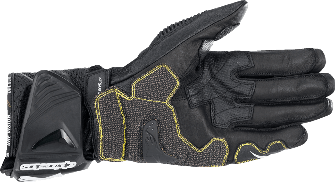 Alpinestars GP Tech B/W Leather Racing Gloves – Black/White 2