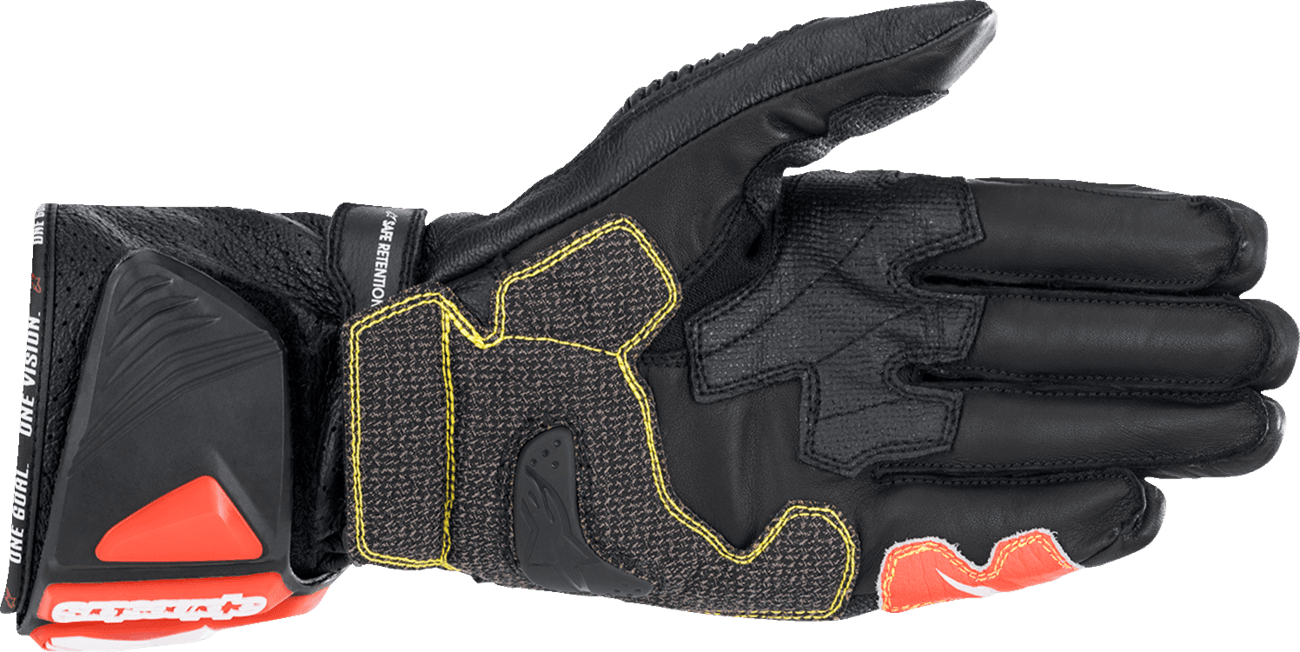 Alpinestars GP Tech BWR Leather Racing Gloves – Black/White/Red 2