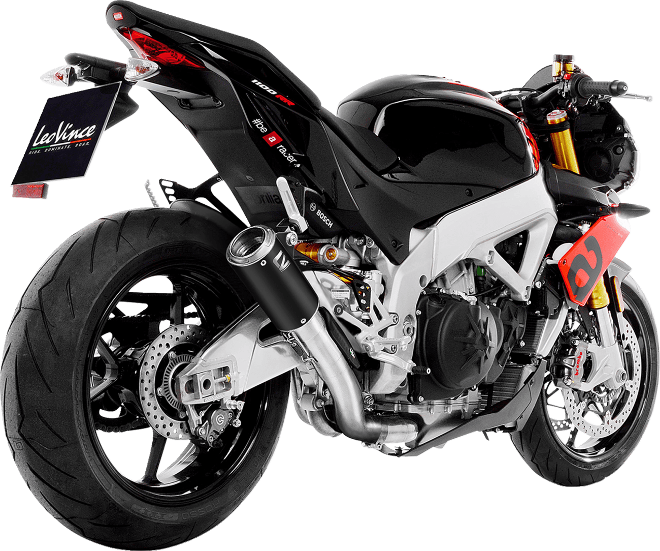 LeoVince Corsa Black Muffler for Aprilia RSV4 5
