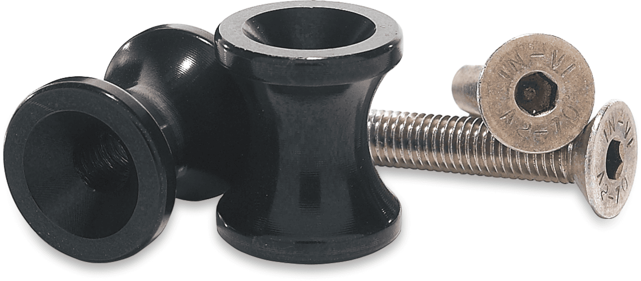 VORTEX SWINGARM SPOOL BLACK. 10MM 2