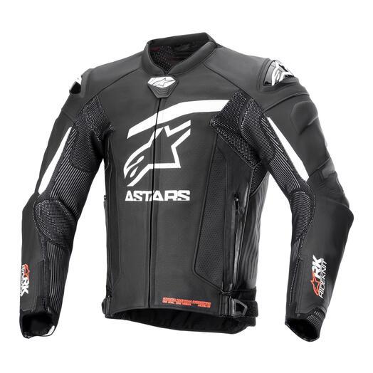 ALPINESTARS GP Plus R v4 Rideknit Leather Jacket-Black/White 1