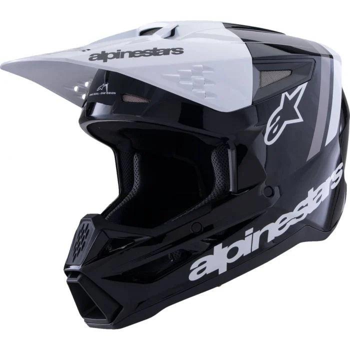 Alpinestars SM3 Helmet - Radium - Gloss Black/White/Gray 1