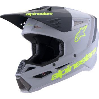 Alpinestars SM3 Helmet - Radium - Matte Gray/Black/Yellow Fluo 1