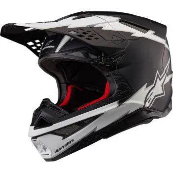 Alpinestars Supertech M10 Helmet - Ampress - MIPS® - Matte Black/White 1