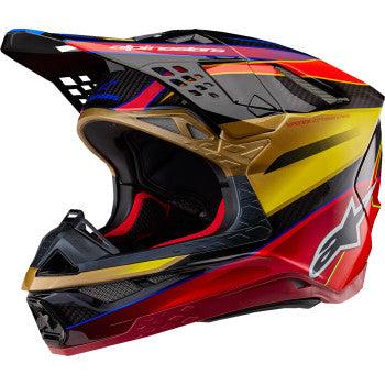Alpinestars Supertech M10 Helmet - Era - Gloss Gold/Yellow/Rio Red 1