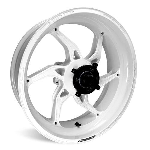Gloss White Apex-6 Kawasaki ZX10 2016-2025 Forged Core Moto wheels 1