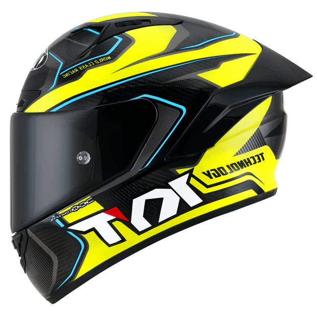 KYT NZ-Race Carbon Helmet - Carbon Competition Yellow 1