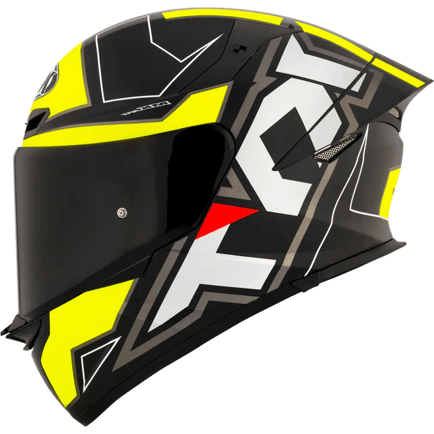 KYT TT REVO HELMET- Electron Matte Black/Yellow 1