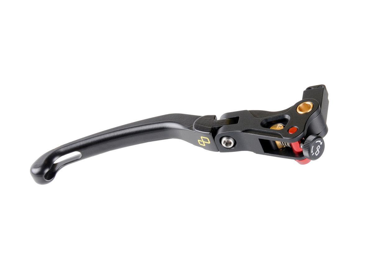 Lightech - Folding Brake Levers - adj. Right - Soft Touch "Alien" Colored - Kawasaki ZX10R (2017) - LEVD127K 1