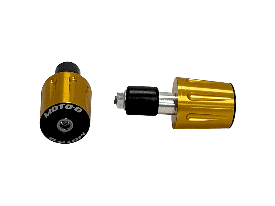 MOTO-D Weighted Sportbike Motorcycle Bar Ends (Universal) (Gold) 1