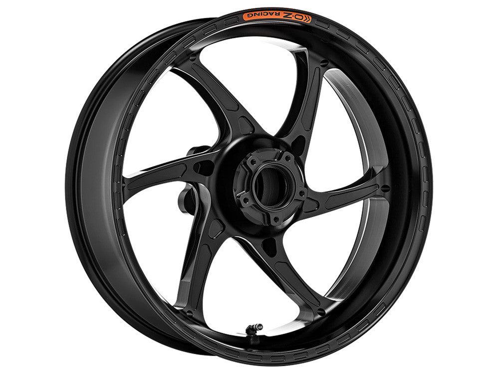 OZ Racing - GASS Aluminum 6 Spoke Rear Wheel - Gloss Black - Honda CBR 1000RR (ABS) - H6024HO6001N 1