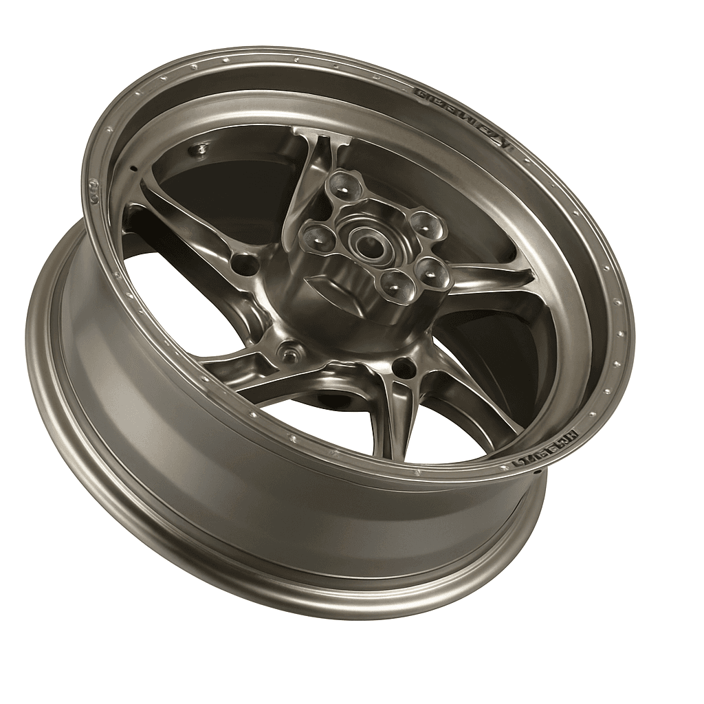 OZ Racing - GASS Aluminum 6 Spoke Rear Wheel - Titanium - Suzuki GSXR600/750 - H6028SU5501T 1