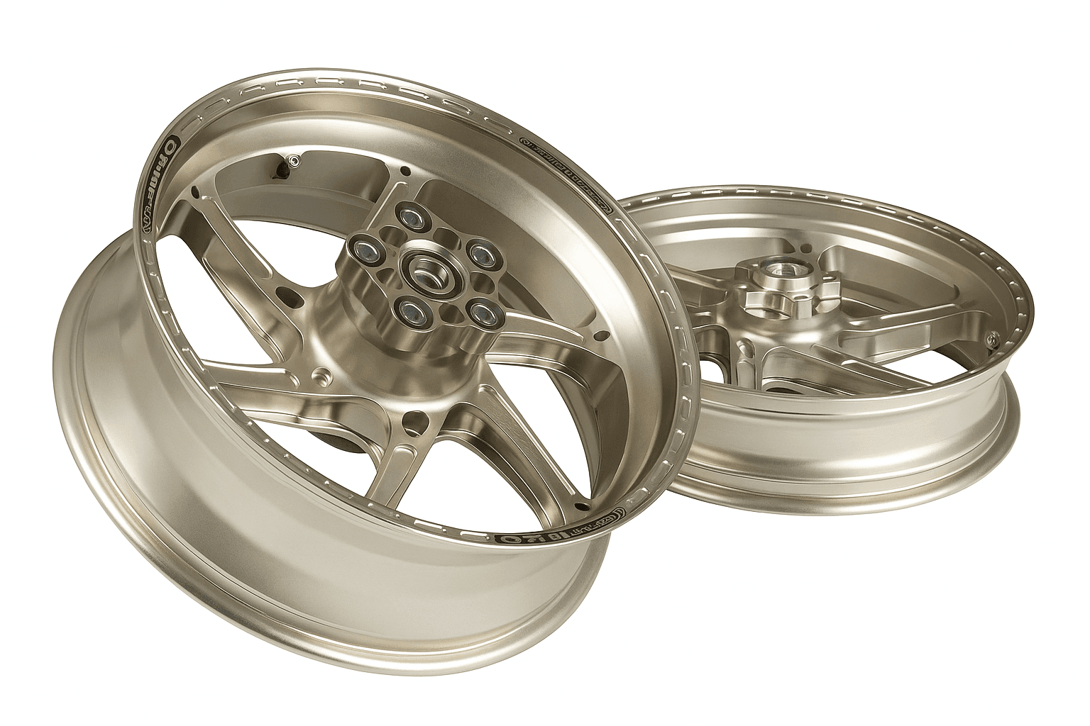 OZ Racing - GASS Aluminum 6 Spoke SET - Titanium - Honda CBR 1000RRR 1
