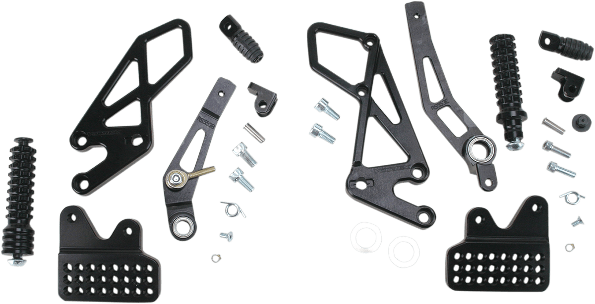 VORTEX REARSET VERSION 2 BLACK SUZUKI GSXR600 & GSXR750 1