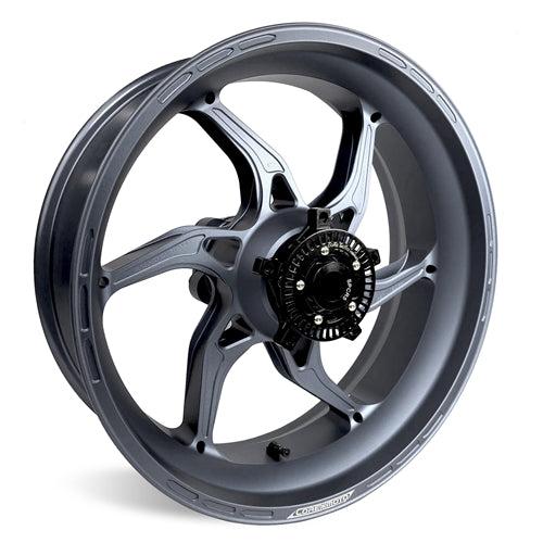 Satin Gray Apex-6 Aprilia RSV4 / Factory/ Tuono 2013-2025 Forged Core Moto wheels 1