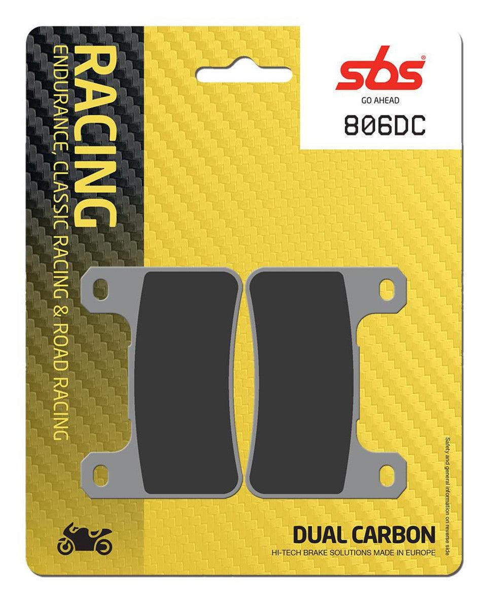 SBS Dual Carbon "Racing" Brake Pads 806 DC - Front (2/pc) Suzuki GSXR 600/750/1000 1
