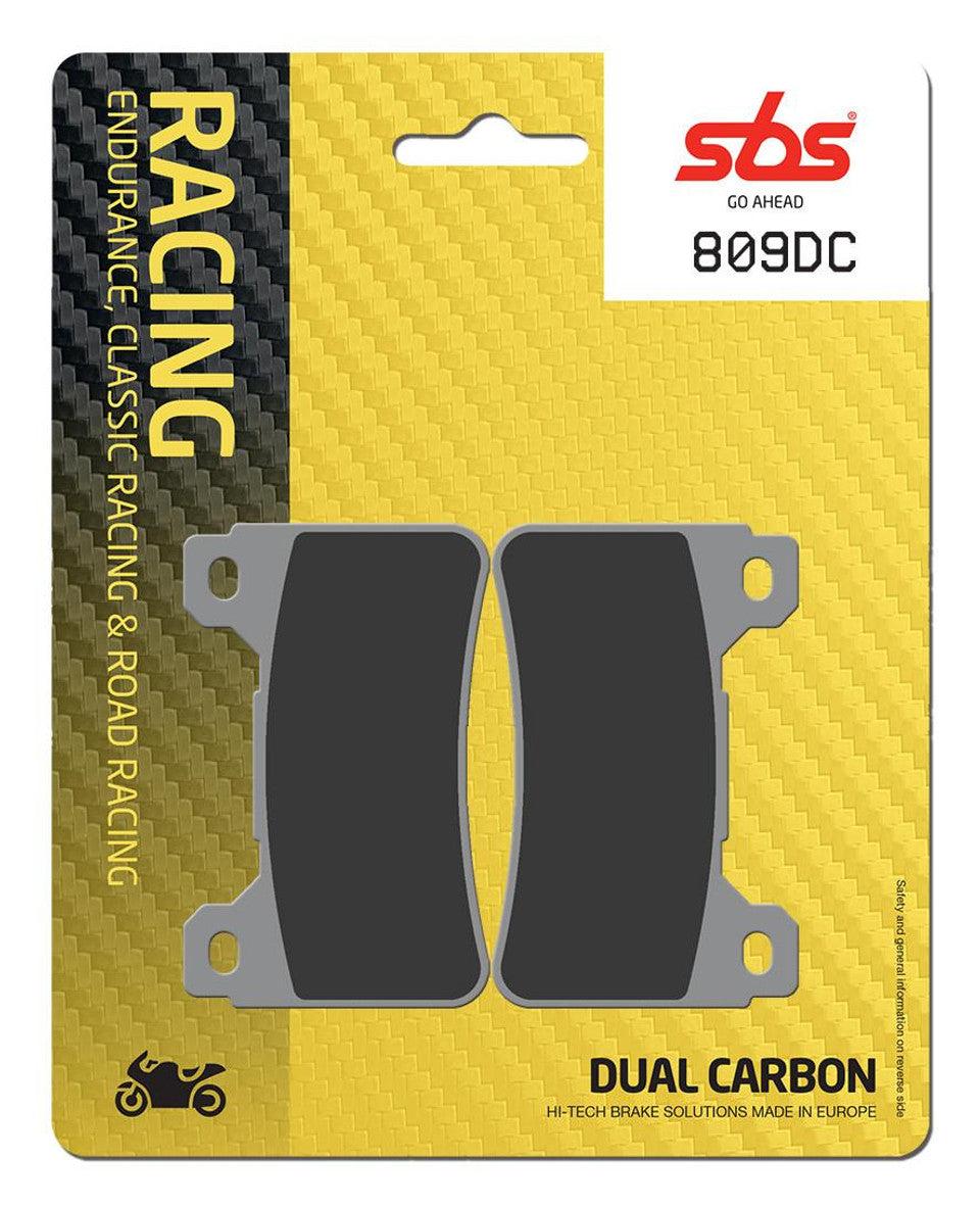 SBS Dual Carbon "Racing" Brake Pads 809 DC - Front (2/pc) Honda CBR 600RR/1000RR 1