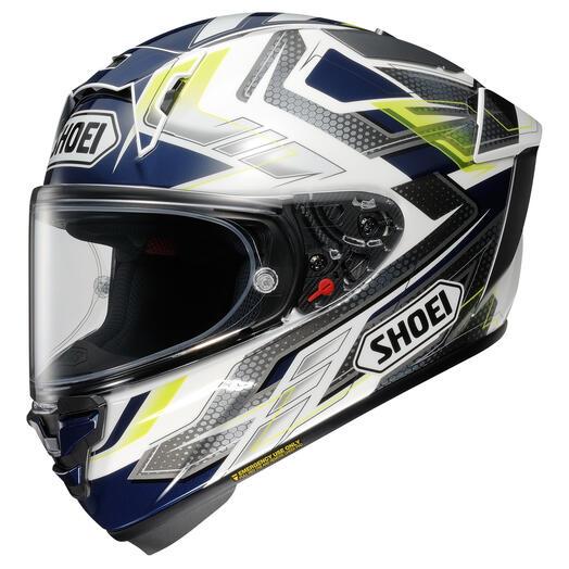 Shoei X-Fifteen Escalate TC-2 Blue/Yellow/Grey/White Helmet 1