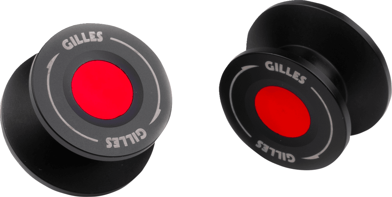 SWINGARM SPOOLS M6 RED 1