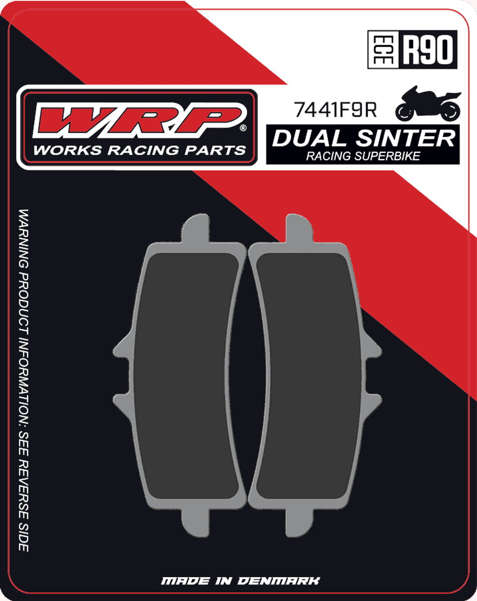 WRP Brake Pads Dual Sinter DS Racing Superbike "Brembo Stylema" 7441 F9R - Front (2/pc) 1