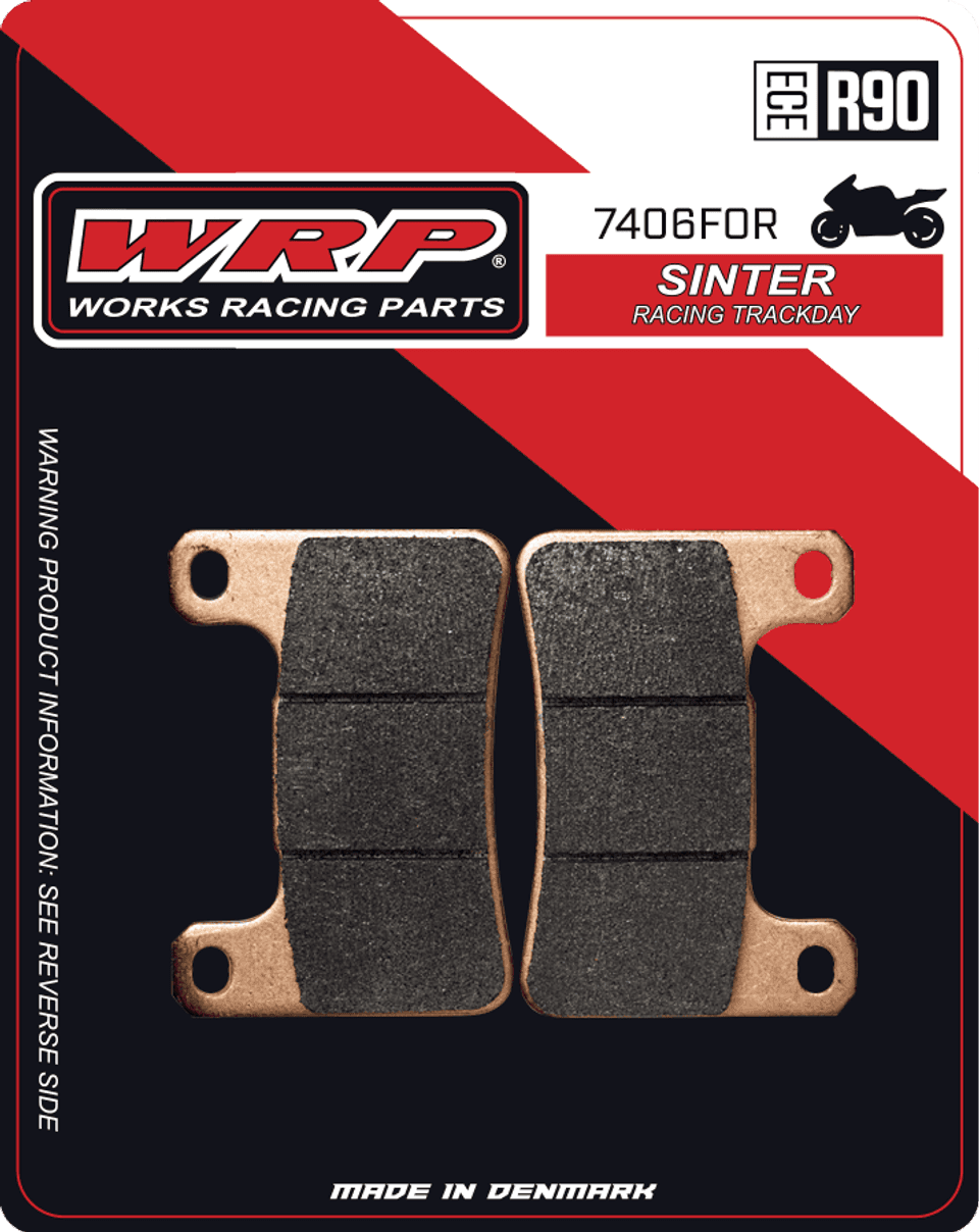 WRP Brake Pads Sinter Racing / Trackday 7406 F0R - Front (2/pc) 1