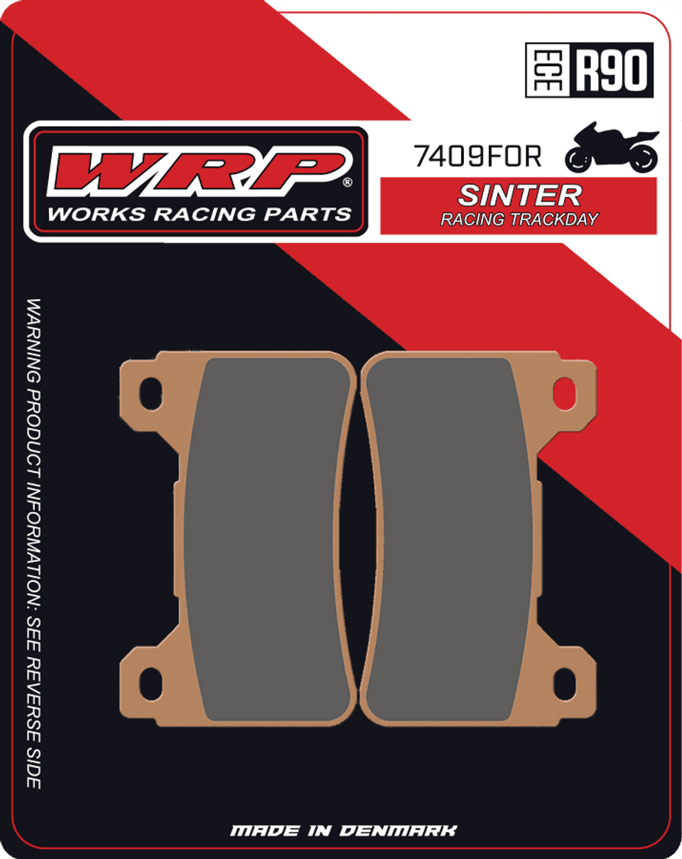 WRP Brake Pads Sinter Racing / Trackday 7409 F0R - Front (2/pc) 1