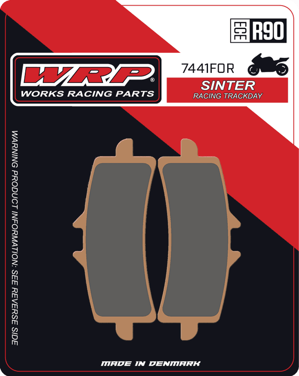 WRP Brake Pads Sinter Racing / Trackday 7441 F0R - Front (2/pc) 1
